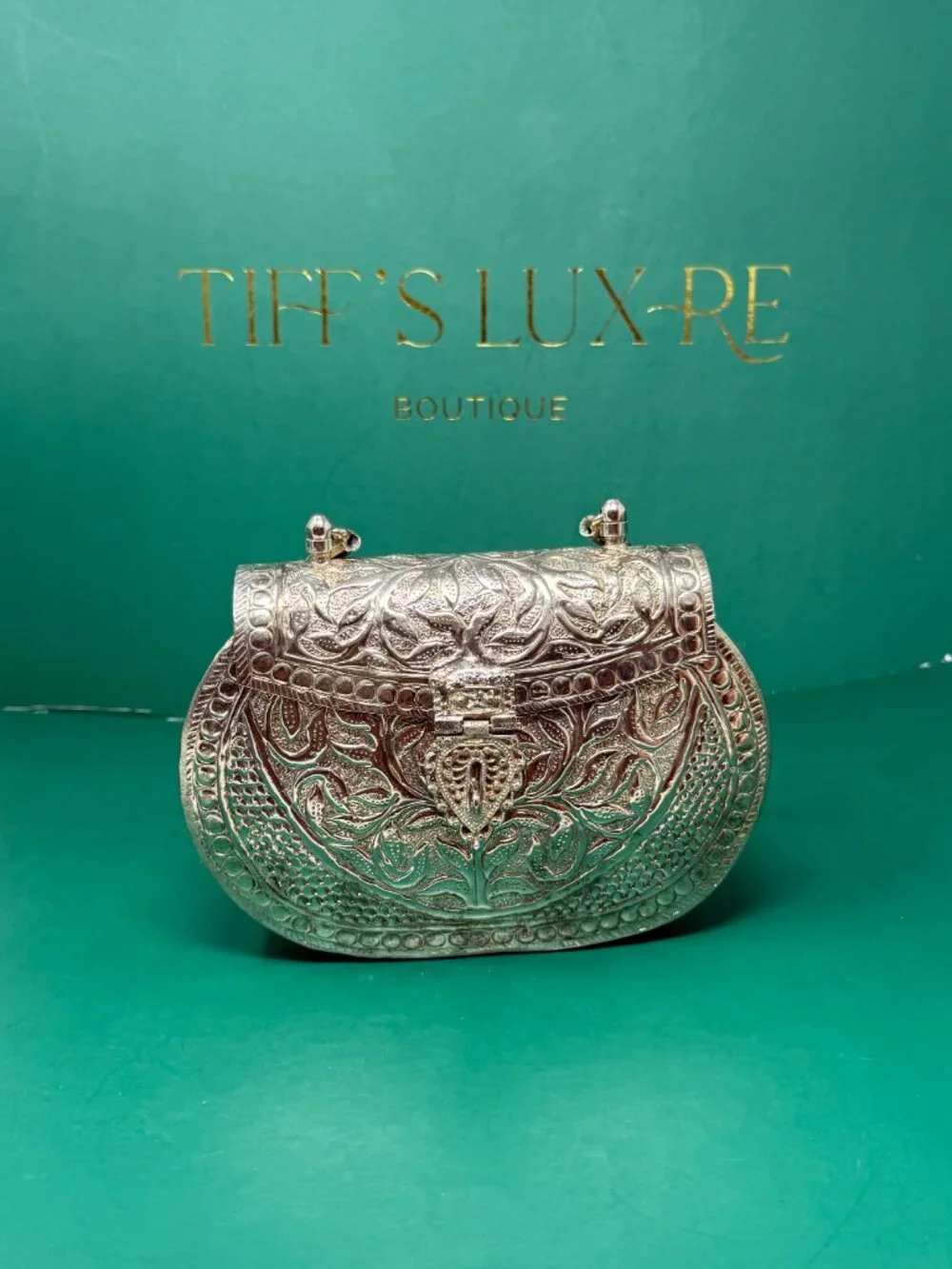 Ishhaara | Exclusive Hand Carved High Quality German Silver Purse